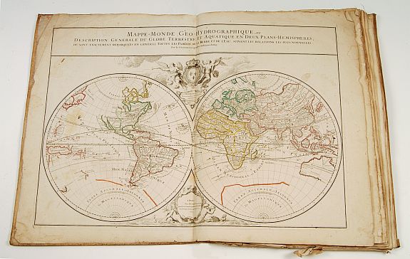 JAILLOT, A.H., Atlas with 19 maps, 2 Family trees and 3 historical tables., antique map, old maps
