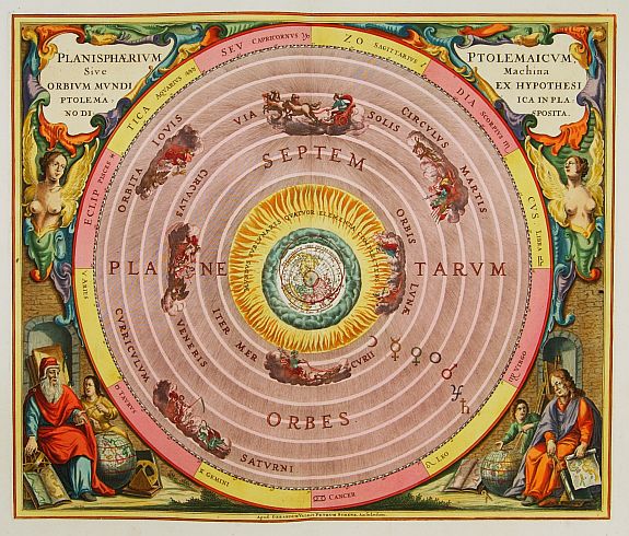 VALK,G./SCHENK,P., Planisphaerium Ptolemaicum, sive Machina.., antique map, old maps