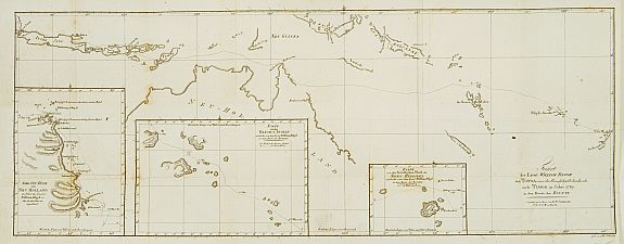 SOTZMAN,D.F., Fahrt des Lieut. William Bligh von Tofoa.. Timor.., antique map, old maps