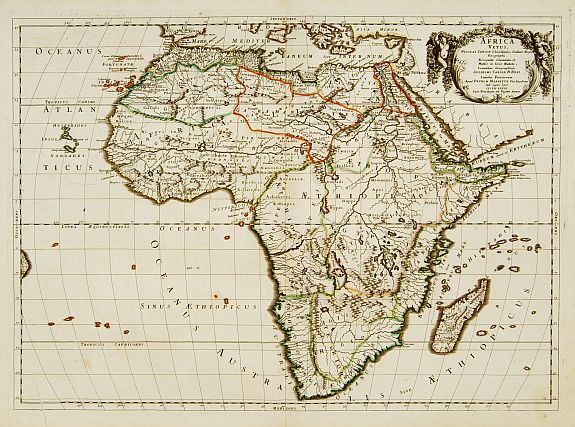 SANSON,N./ MARIETTE,P., Africa Vetus., antique map, old maps