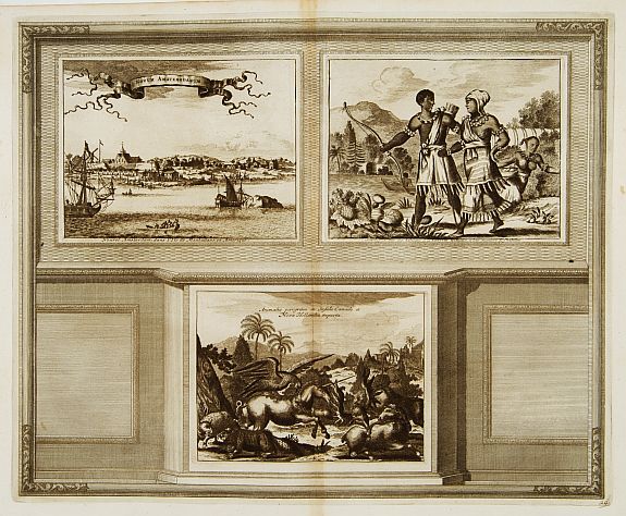 VAN DER AA,P., Novum Amsterodamum.., antique map, old maps