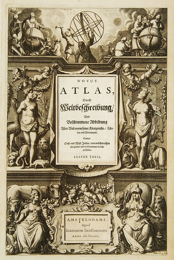 JANSSONIUS,J., Title page from , antique map, old maps