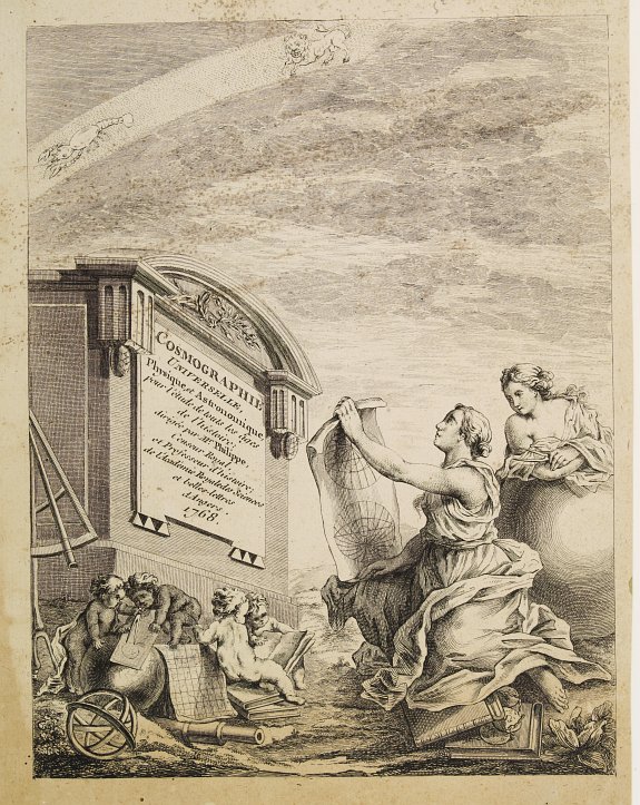 PHILIPPE DE PRETOT,E.A.,  [Title page] Cosmographie Universelle, Physique et Astronomique, pour l'�tude de touts les �ges de l'histoire .., antique map, old maps