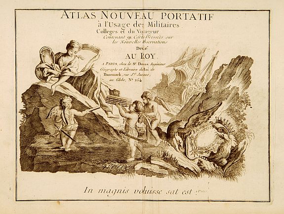 DESNOS,   [Title page] Atlas Nouveau portatif � l'Usage des Militaires College et du Voyageur., antique map, old maps