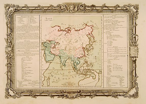 DESNOS,L.C. / DE MORNAS,B., Asie., antique map, old maps