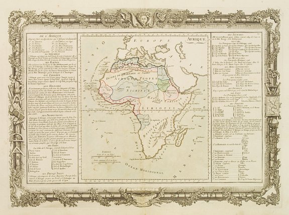 DESNOS, L.C. / DE MORNAS, B., Afrique., antique map, old maps