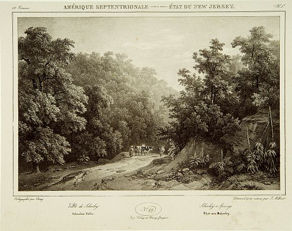 MILBERT,J., Schooley's Springs., antique map, old maps