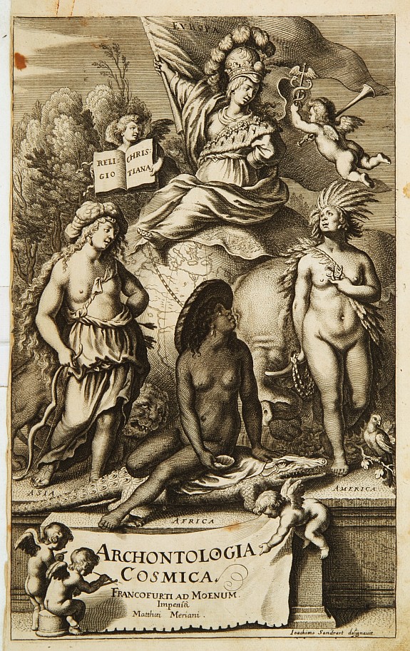 MERIAN,M.,  [Title page] Archontologia Cosmica.., antique map, old maps