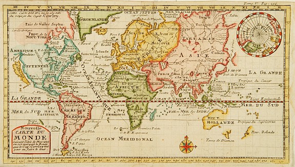 ANONYMOUS, Nouvelle Carte du monde., antique map, old maps