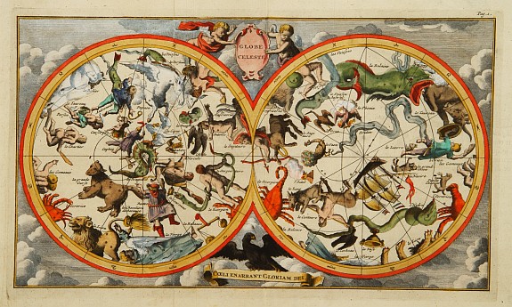 ANONYMOUS, Globe celeste Coeli en arrant Gloriam dei., antique map, old maps
