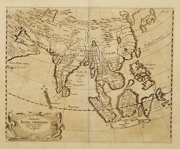 ANONYMOUS, Delineatio Indiae Orientalis quaelumen dabit huie itinerario et historijs., antique map, old maps