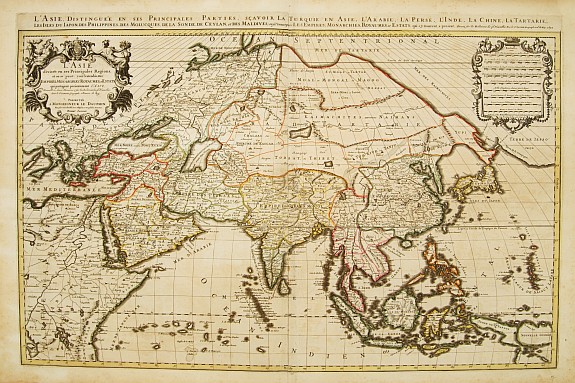 SANSON, N. / JAILLOT, A.H., L'Asie divisée en ses Principales Regions .., antique map, old maps