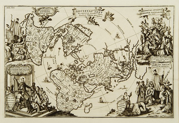 SCHERER,H., Societas Jesu.., antique map, old maps