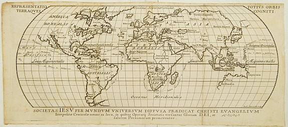 ANONYMOUS, Repraesentatio totius orbis terraoquei cogniti.., antique map, old maps