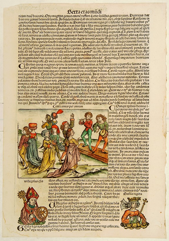 SCHEDEL, H., Sexta Etas Mundi. Folio CLXXXVII, antique map, old maps