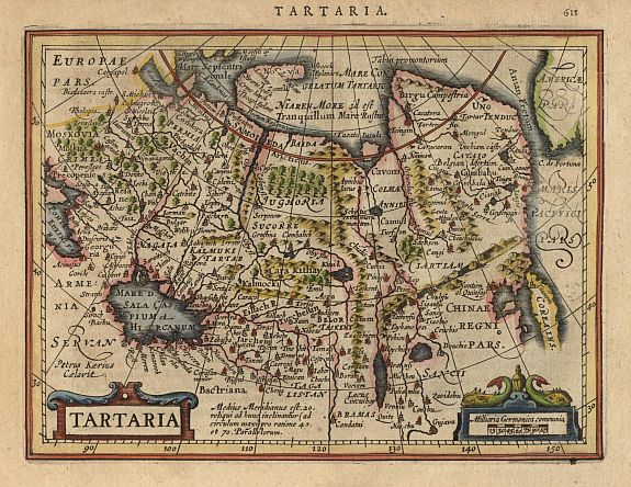 MERCATOR,G./ HONDIUS,J., Tartaria., antique map, old maps