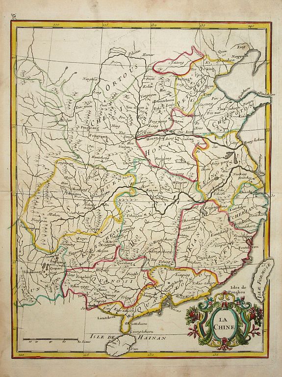 ROUGE LE, La China., antique map, old maps