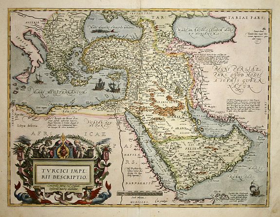 ORTELIUS,A., Turcici Imperii descriptio., antique map, old maps