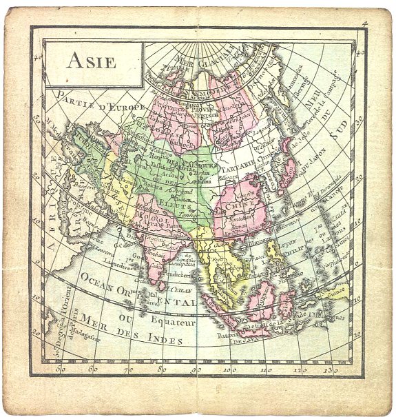 DESNOS, Louis-Charles, Asie., antique map, old maps