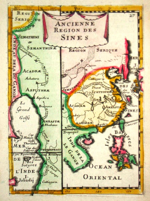 MALLET,A.M., Ancienne Region des Sines., antique map, old maps