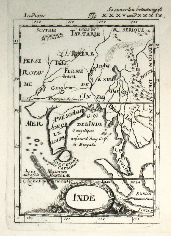 MALLET,A.M., Inde, antique map, old maps