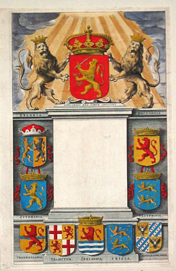 Blaeu, J., Toonneel der Steden van de Vereenighde Nederlanden., antique map, old maps