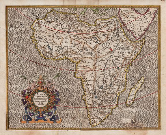 MERCATOR, G. / HONDIUS, J., Africa Ex magna orbis terre descriptione Gerardi Mercatoris …, antique map, old maps