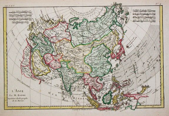 BONNE,R., L?Asie. , antique map, old maps