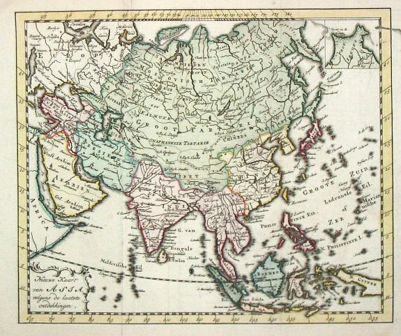 Lat, J.de., Asia. , antique map, old maps