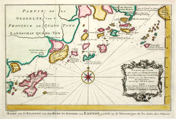 Bellin, J.N., Carte des Isles... de la Rivière de Canton. , antique map, old maps