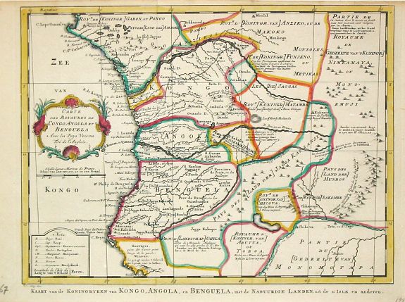 Bellin, J.N., Carte . . . Congo, Angola et Benguela., antique map, old maps