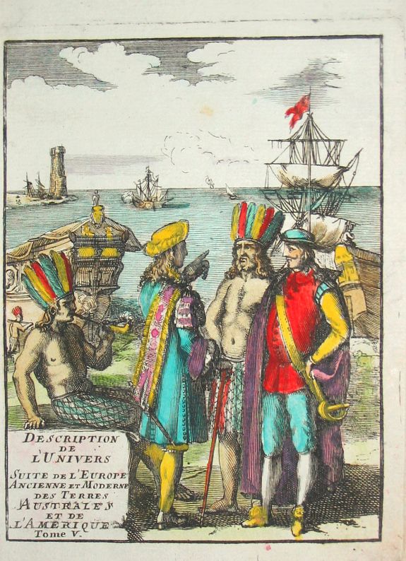 Mallet, A.M., Description de l'Univers Suite de L'Europe Ancienne et Moderne, des Terres Australes et de l'Amerique. Tome V., antique map, old maps