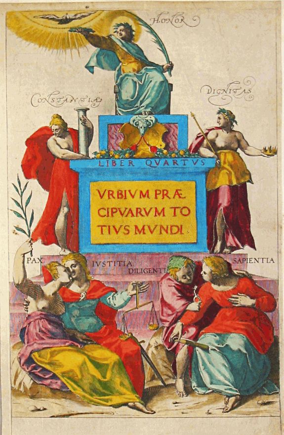 Braun, G. & F. Hoogenberg., Urbium Praecipuarum Mundi Theatrum Liber Quartus., antique map, old maps