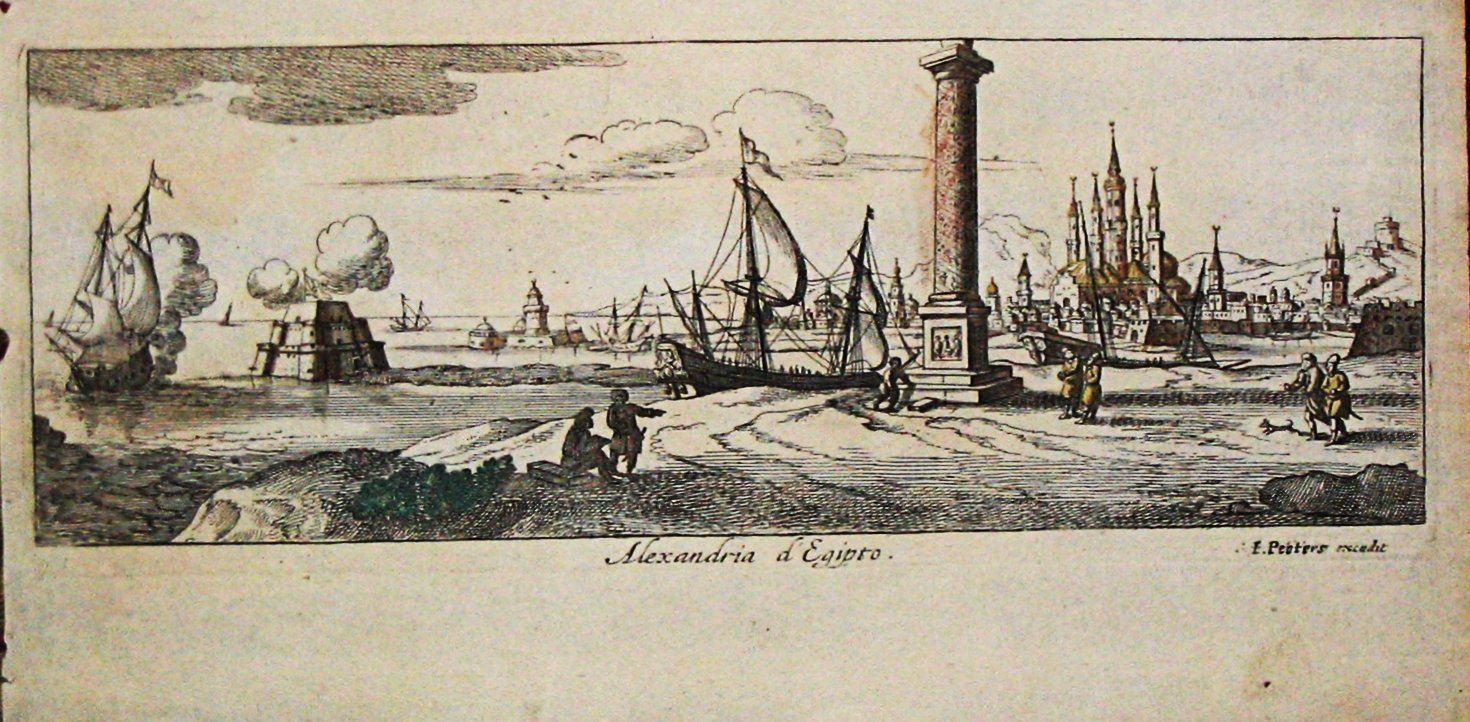 Peeters, J. & G. Bouttats., Alexandria d\' Egypt., antique map, old maps
