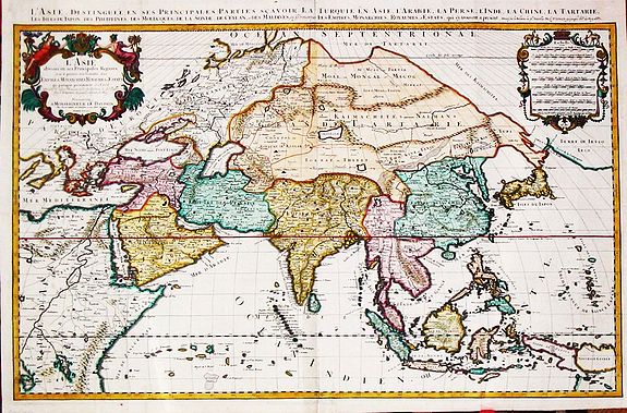 Jaillot, A.-H., L'Asie, Distinguée en ses Principales Parties.1687 , antique map, old maps