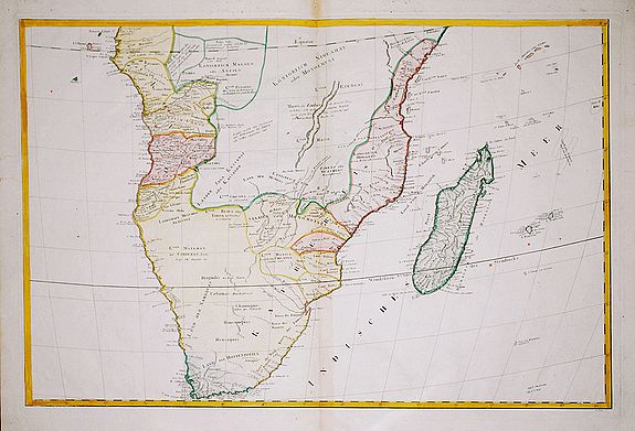 Schraemble, F.A., Map of South Africa (no title), antique map, old maps