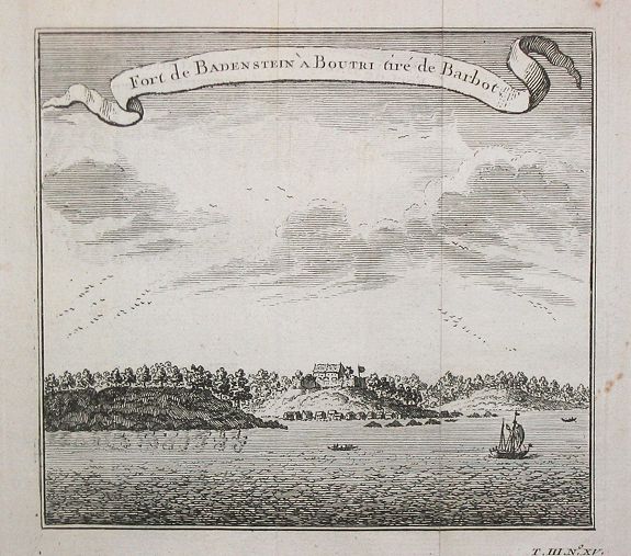 ANONYMOUS, Fort de Badenstein a Boutri., antique map, old maps