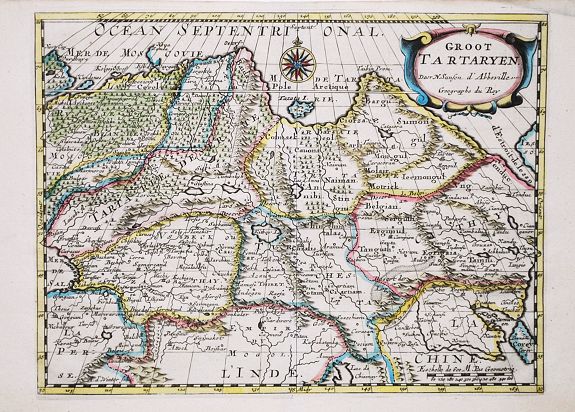 SANSON, N., La Grande Tartarie., antique map, old maps