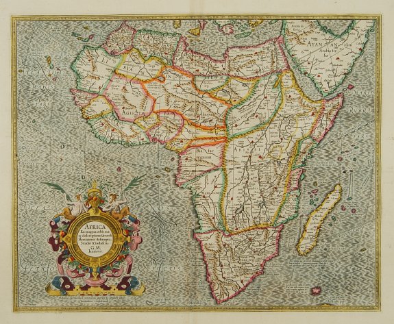 MERCATOR,G./ HONDIUS,J., Africa ex magna orbis terre descriptione Gerardi Mercator.., antique map, old maps