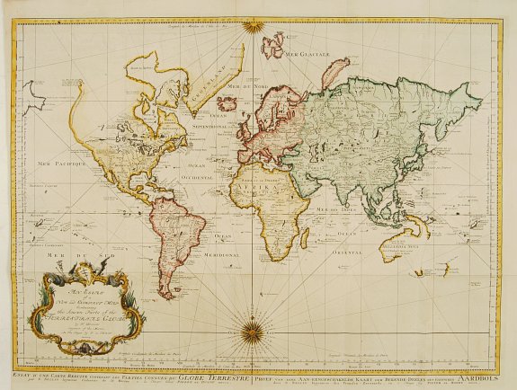 BELLIN,N. / DE HONDT,P., An Essay of a new and compact map containing .. The known parts of the Terrestriale Globe.., antique map, old maps