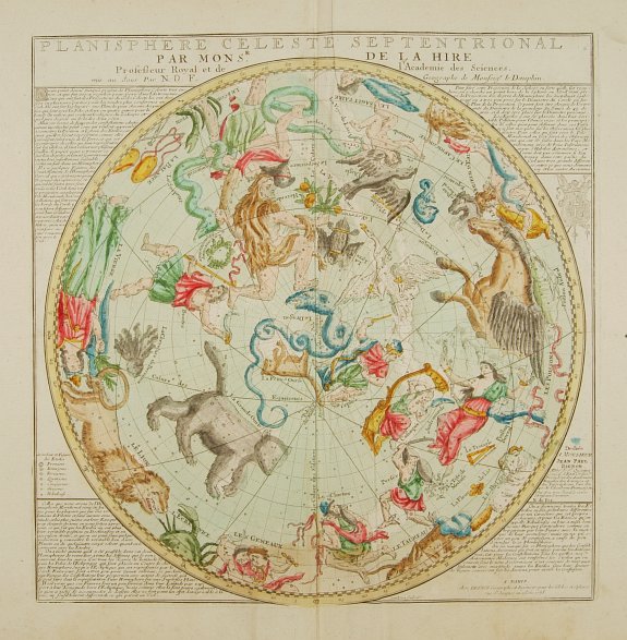 DESNOS,S., Planisphere celeste Septentrional.., antique map, old maps
