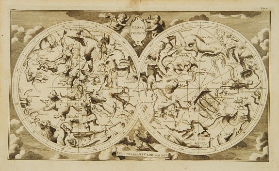 VAN DER AA,P., Globe Celeste. Coeli Enarrant Gloriam Del., antique map, old maps