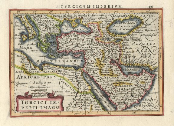 MERCATOR,G./ HONDIUS,J., Turcici Imperii Imago, antique map, old maps