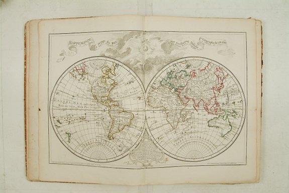 DE L'ISLE,G./ BUACHE,Ph. / DEZAUCHE., Atlas Géographique des quatre parties du monde par Guillaume de L'Isle et Phil. Buache., antique map, old maps