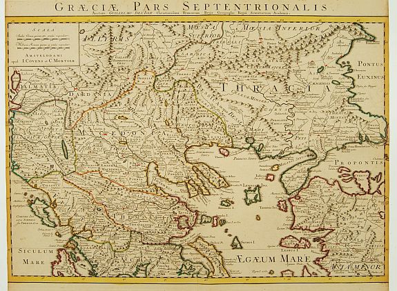 COVENS, J. / MORTIER, C.,  Graeciae Pars Septentrionalis.., antique map, old maps