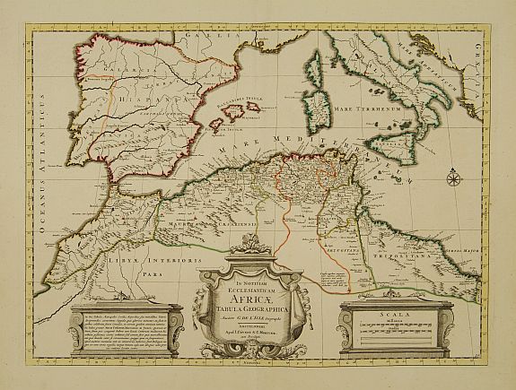 COVENS, J. / MORTIER, C., In Notitiam Ecclesiasticam Africae Tabula Geographica., antique map, old maps