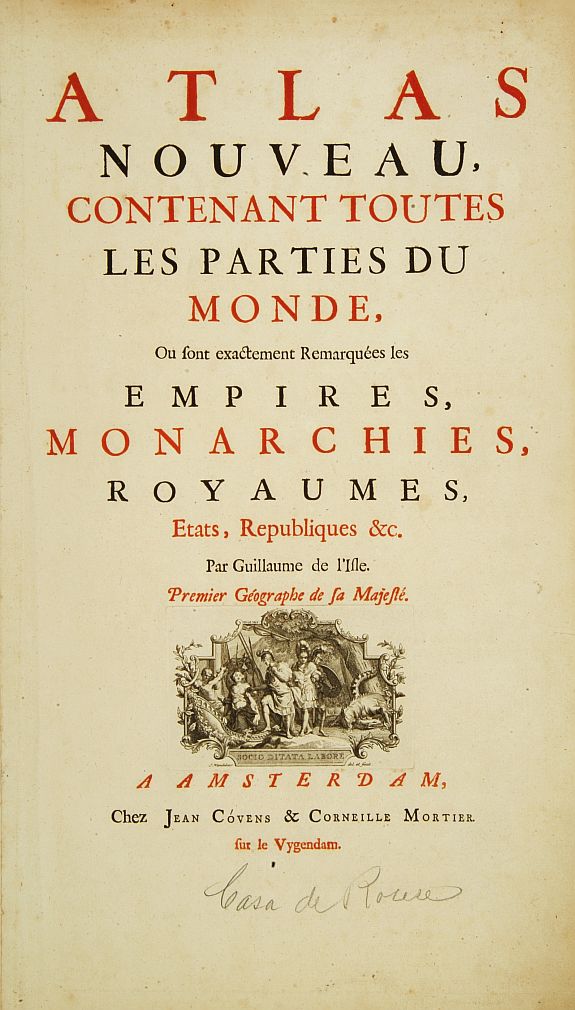 COVENS, J. / MORTIER, C., Title page: Atlas nouveau, contenant toutes les parties du monde.., antique map, old maps
