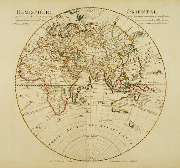 COVENS, J. / MORTIER, C., Hemisphere oriental Dressé en 1720.., antique map, old maps