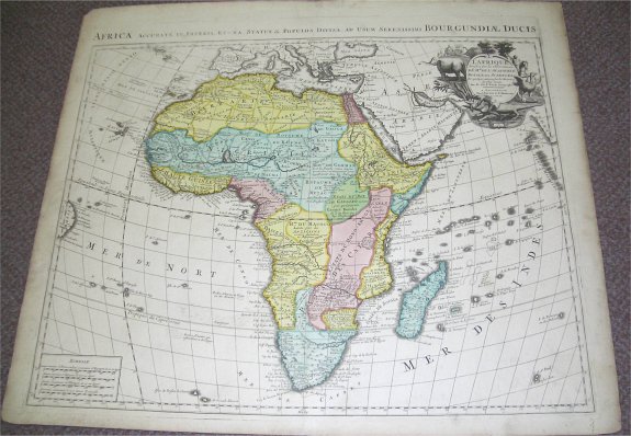 De L?Isle / Covens & Mortier, L'Afrique Dressee sur les Observations de Ms. de l'Academie Royale des Sciences?., antique map, old maps