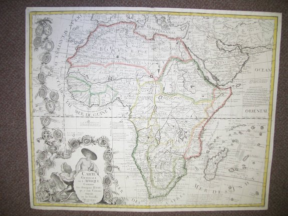 Inselin, Charles, Carte générale de l'Afrique contenant les principaux états dressée sur les nouvelles observations?, antique map, old maps